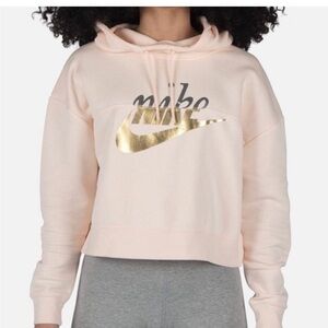 SOLD Pink Nike Cropped Hoodie